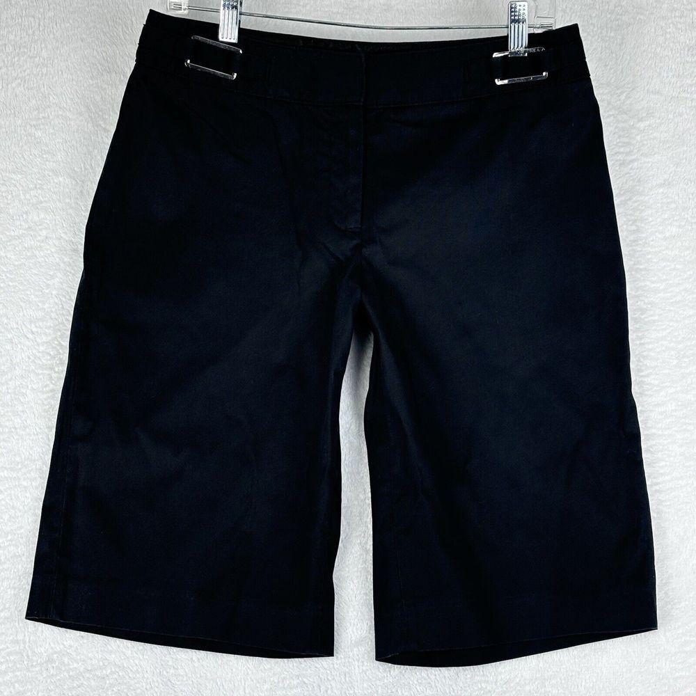 WHITE HOUSE BLACK MARKET Women's Black Pedal Pusher Dress Shorts Size 8